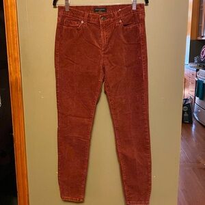 Banana Republic Rust Skinny Corduroy Jeans